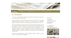 Desktop Screenshot of cm-abogados.com